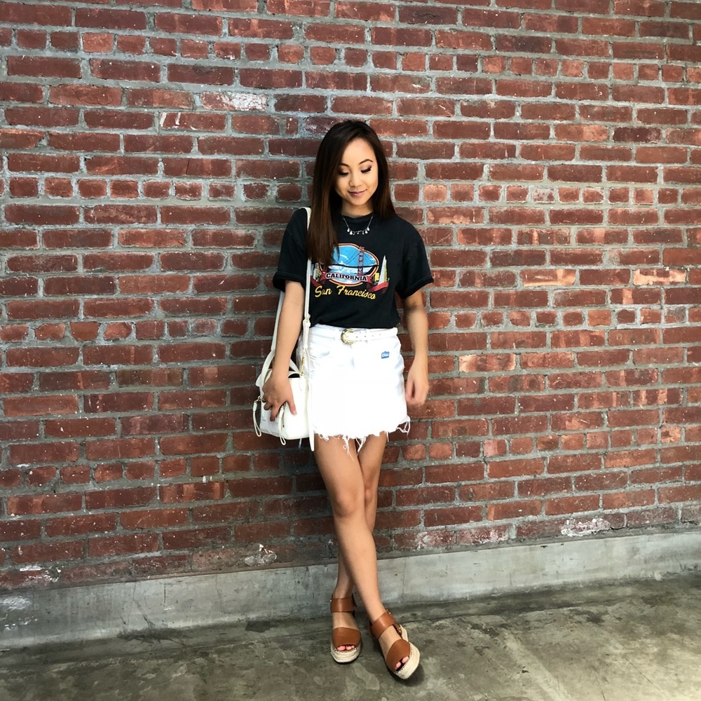 Brandy Melville San Francisco cropped tee